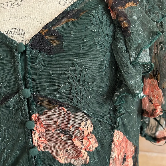 Free People Hollis Lace Maxi Dress size XL - Picture 7 of 11